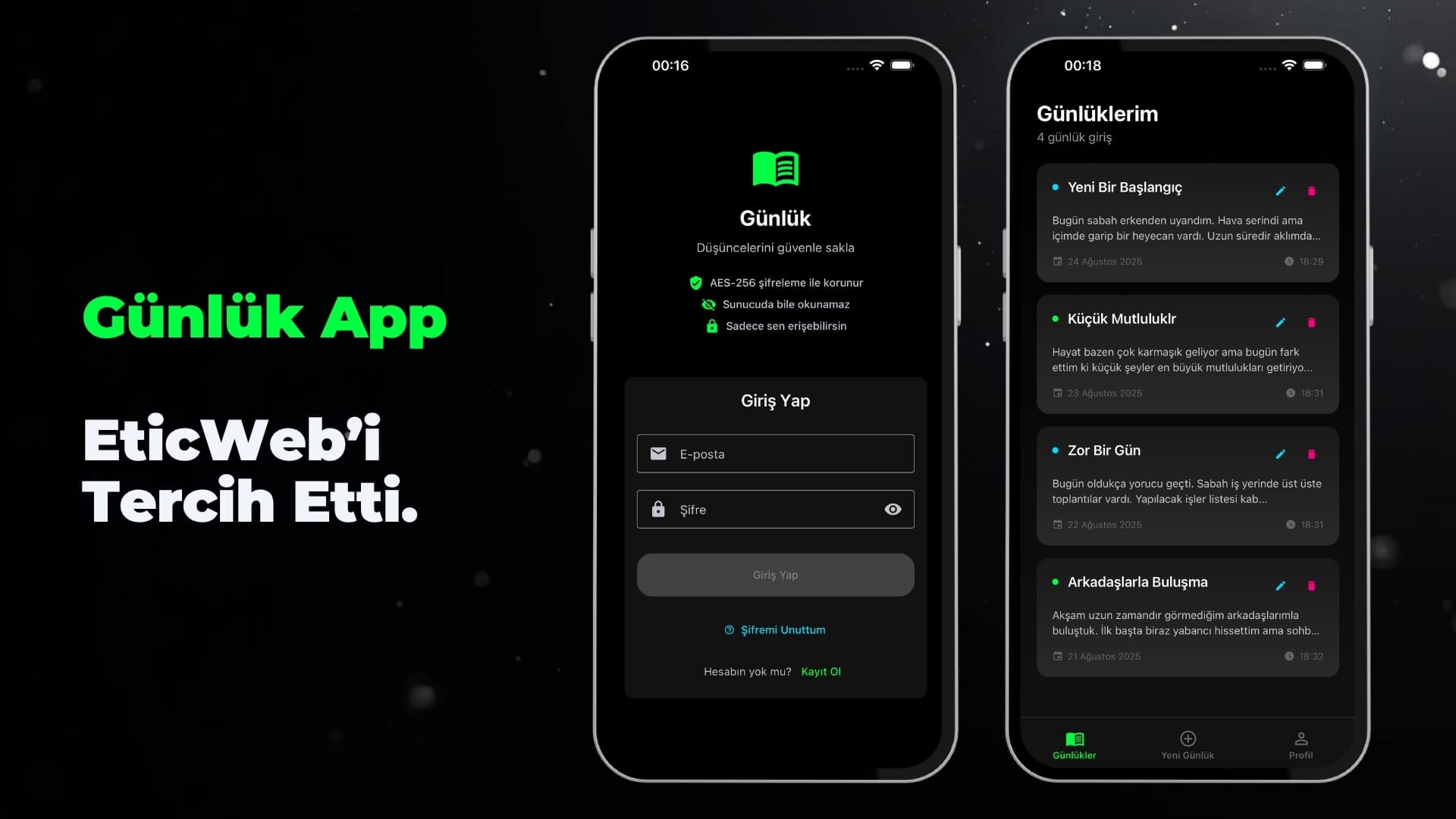 Günlük App - Görsel 1