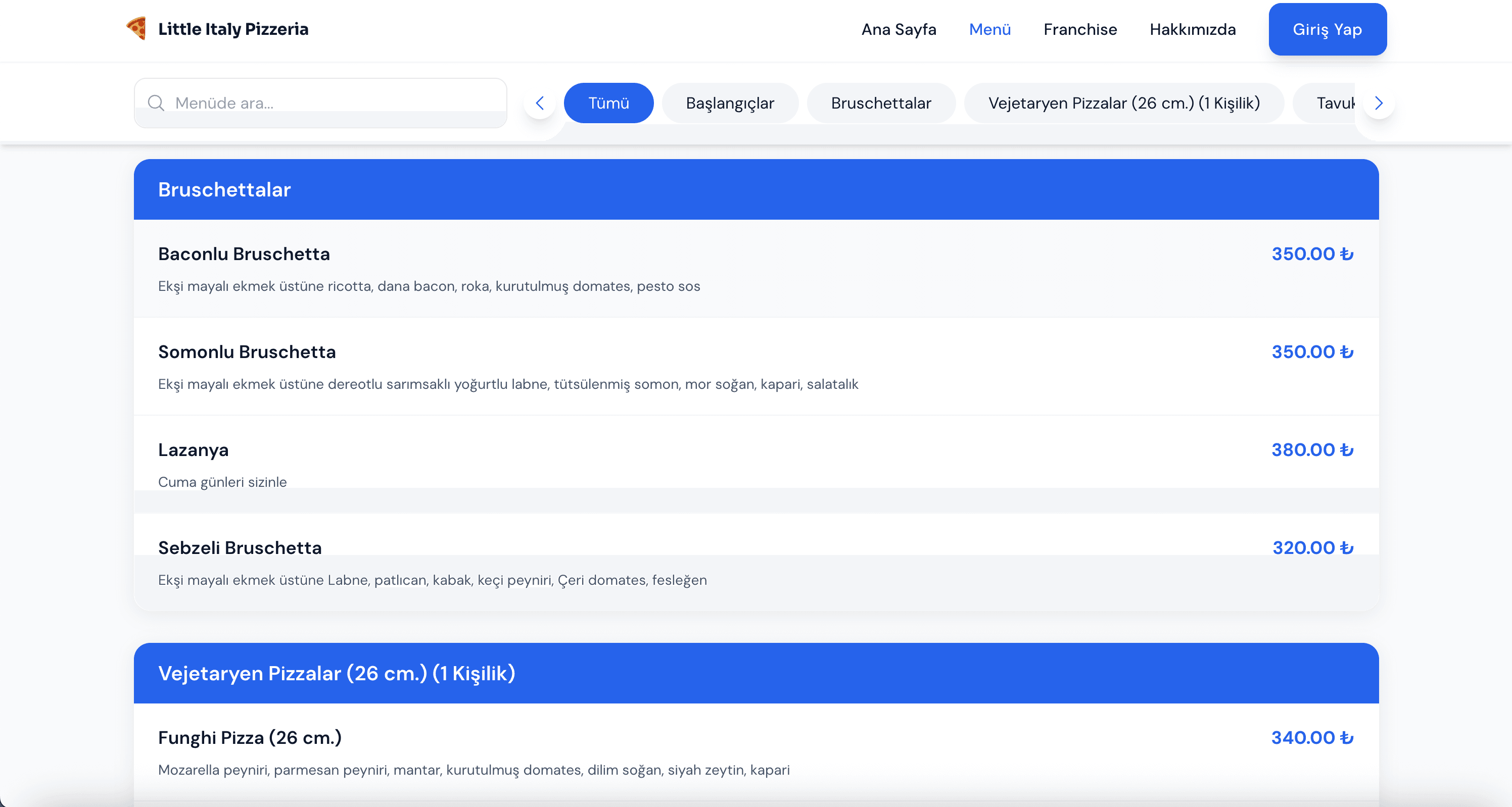 Little Italy Pizzeria - Görsel 2